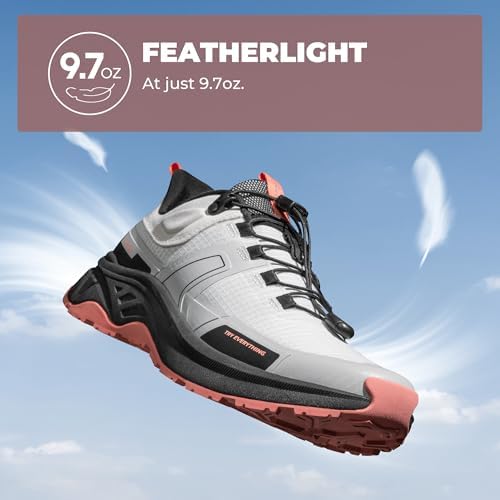 NORTIV 8 Women's Lightweight Hiking Shoes Quick Laces Outdoors Sneakers - Image 2