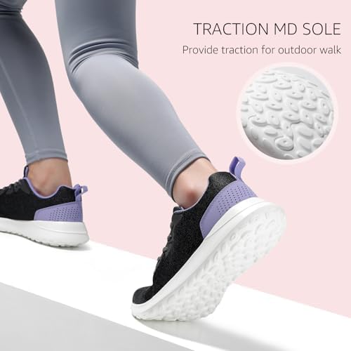 STQ Womens Water Resistant Walking Shoes with Arch Support Athletic Tennis Sneakers - Image 5