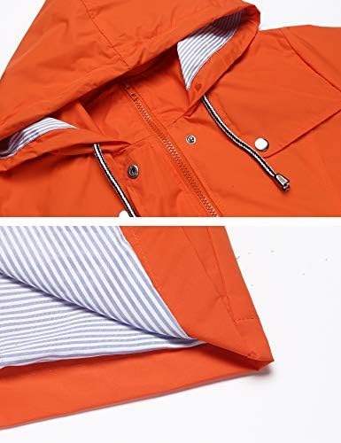 LOMON Raincoat Women Waterproof Long Hooded Trench Coats Lined Windbreaker Travel Jacket S-XXL - Image 4