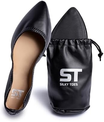 Silky Toes Womens Foldable Flat Ballet Shoes Casual Business Flats for Women