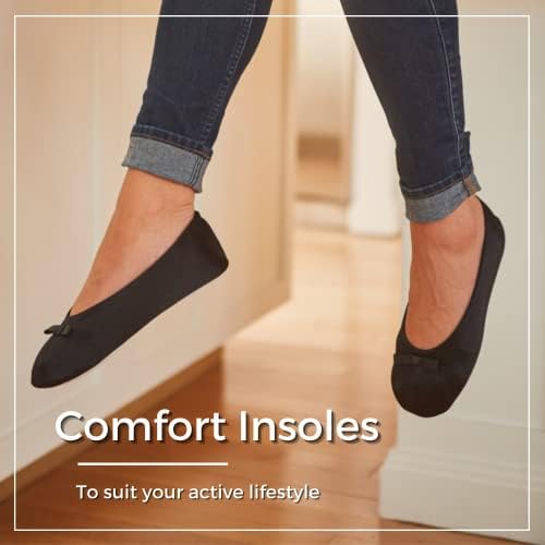 isotoner Women's Satin Ballerina Slippers with Soft Tie Bow and Suede Sole - Image 5