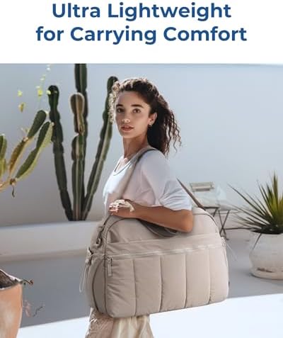 BAGSMART Gym Bag for Women, Duffle Bag for Travel with Wet Pocket, Lightweight Carry on Weekender Duffel, Water Resistant - Image 7