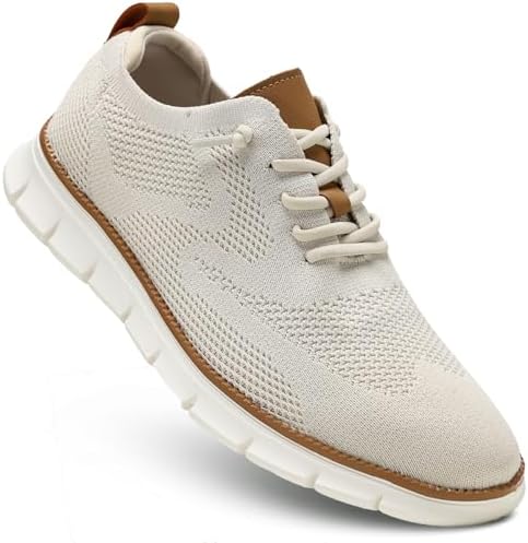 Men's Casual Dress Shoes Fashion Walking Sneakers Mesh Business Oxfords Work Lightweight Soft Sole - Image 4