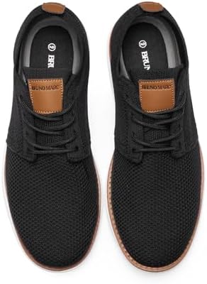 Bruno Marc Men's KnitFlex Breeze Mesh Sneakers Oxfords Lace-Up Lightweight Casual Walking Shoes - Image 4