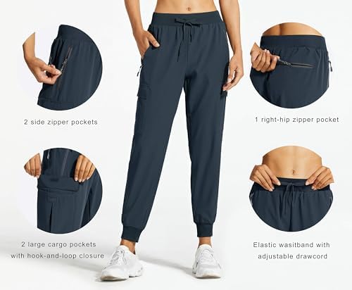 Libin Women's Cargo Joggers Lightweight Quick Dry Hiking Pants Athletic Lounge Casual Travel Petite/Regular/Tall - Image 2