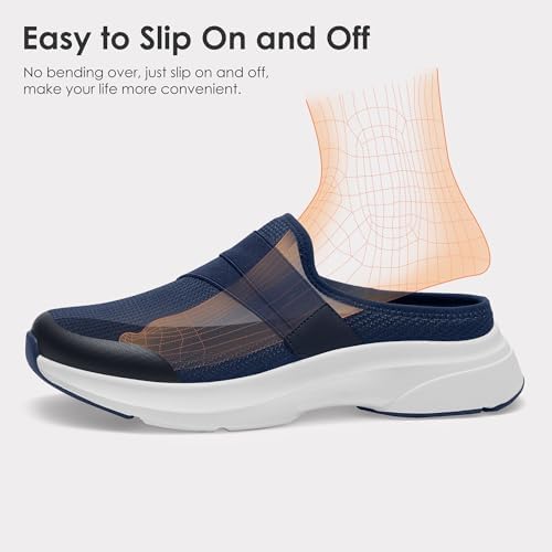 Women's Slip On Shoes Lightweight Walking Mules for Women House Slippers with Arch Support for Indoor and Outdoor - Image 2