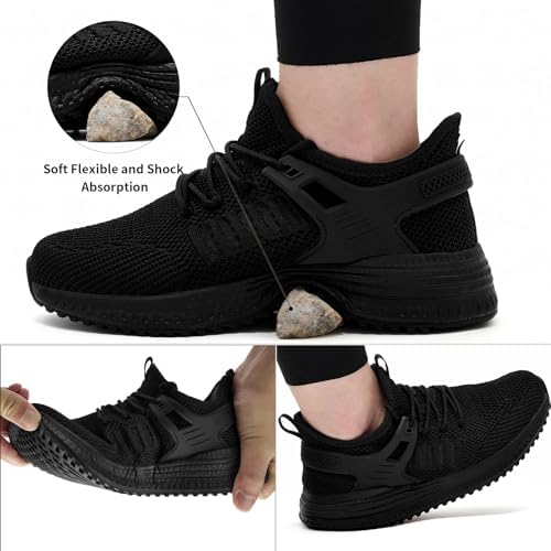 KPP Walking Shoes Sneakers for Women - Running Tennis Gym Workout Athletic Slip On Memory Foam Lightweight Comfort Breathable Work Shoes - Image 2