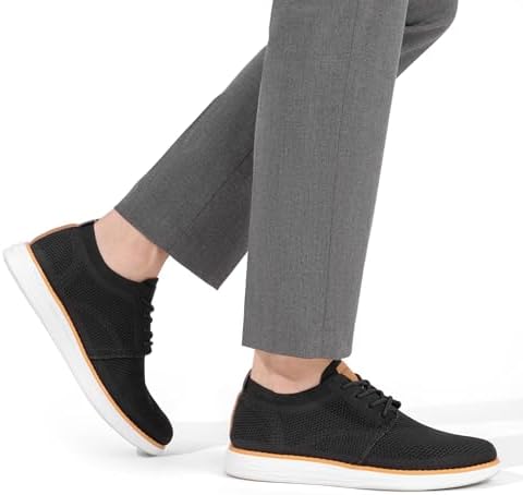 Bruno Marc Men's KnitFlex Breeze Mesh Sneakers Oxfords Lace-Up Lightweight Casual Walking Shoes - Image 8