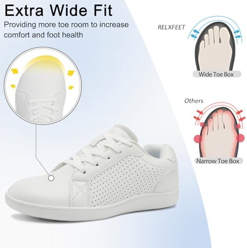 relxfeet Women's Minimalist Barefoot Shoes Zero Drop Walking Shoes Lightweight Fashion Sneakers Wide Toe Box - Image 3