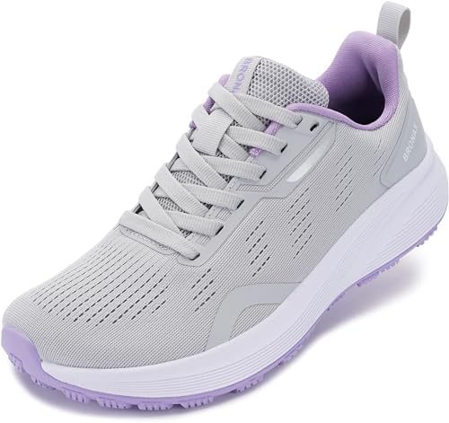 BRONAX Women's Wide Toe Box Road Running Shoes | Wide Athletic Tennis Sneakers with Rubber Outsole