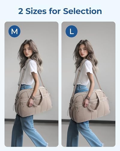 BAGSMART Gym Bag for Women, Duffle Bag for Travel with Wet Pocket, Lightweight Carry on Weekender Duffel, Water Resistant - Image 6