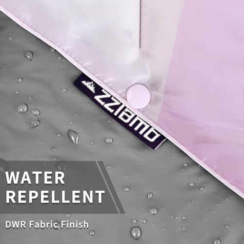 zzlamb Puffy Camping Blanket, Outdoor Lightweight Travel Blanket Portable Down Alternative, Windproof Warm Cloak with Snaps, Cozy Quilt Picnic RV Plane Car Hammock Beach Climbing - Image 6