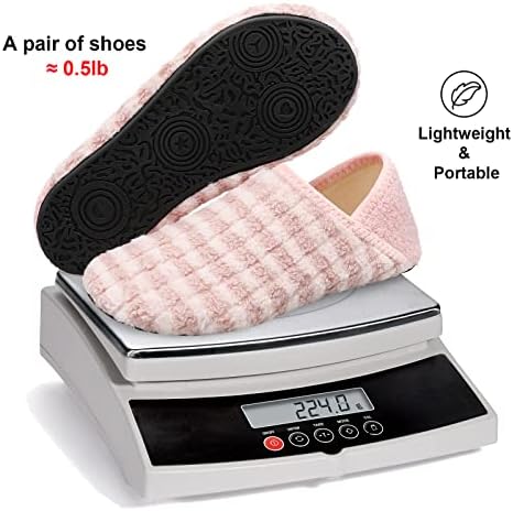 Fires Womens Mens Slippers with Rubber Sole Soft-Lightweight House Slipper Socks Around House Shoes Non Slip Indoor/Outdoor - Image 5