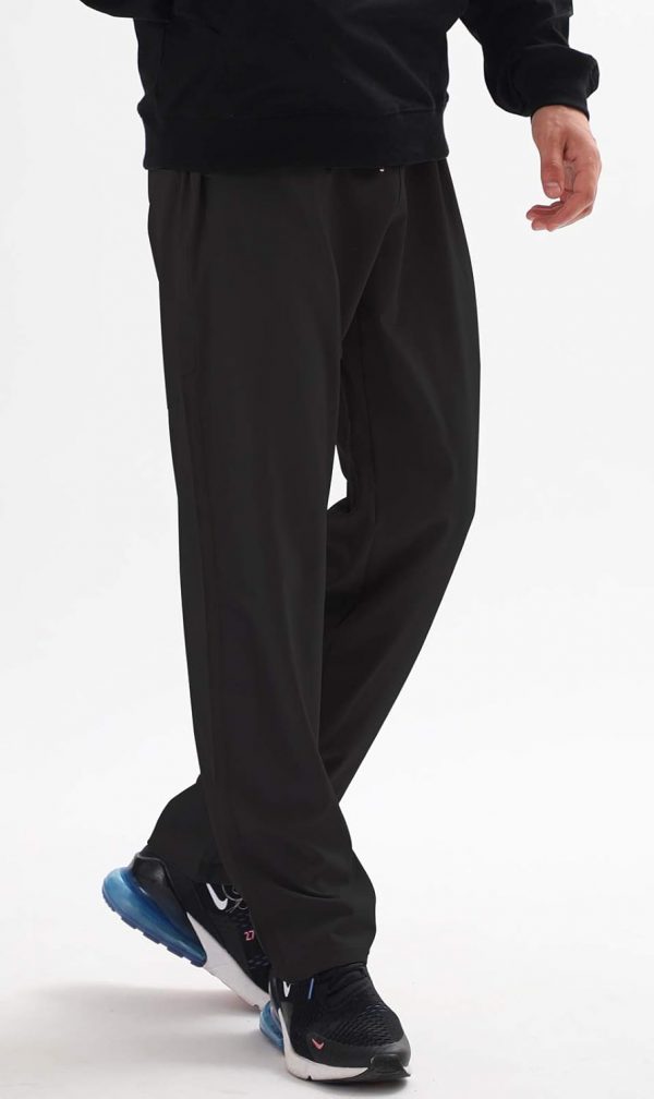 AIRIKE Men's Elastic Waist Hiking Pants Water Resistant Quick-Dry Lightweight Outdoor Sweatpants with Zipper Pockets - Image 3