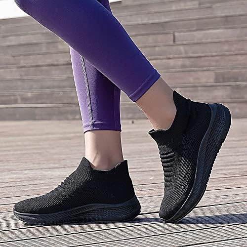 SHULOOK Womens Slip on Walking Shoes Comfort Lightweight Breathable Sock Shoe Non-Slip Mesh Casual Fashion Tennis Running Sneakers - Image 4