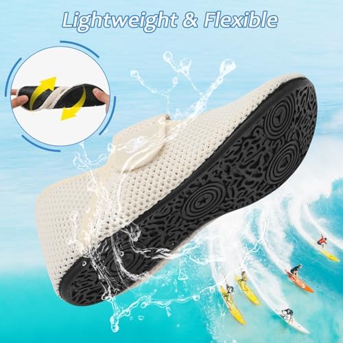 Water Shoes for Women Men Barefoot Beach Swim Aqua Socks Summer Wide Slides Sandals Quick Dry Pool River Sea Sock Shoes - Image 3