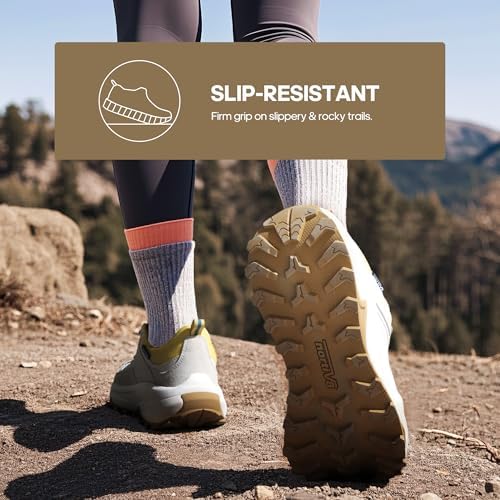 NORTIV 8 Women's Waterproof Hiking Shoes with Arch Support Outdoors Leather Walking Trekking Camping Tennis Workout Cross Training Sneakers Wicklow - Image 5