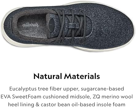 Allbirds Men’s Wool Runner Mizzles Water-Repellent Breathable Casual Walking Sneakers Made with Eco-Friendly Merino Wool - Image 5