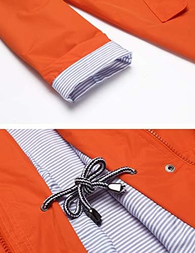 LOMON Raincoat Women Waterproof Long Hooded Trench Coats Lined Windbreaker Travel Jacket S-XXL - Image 5