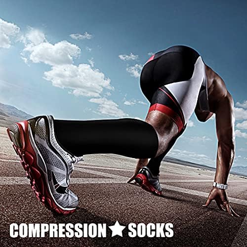 CHARMKING Compression Socks for Women & Men Circulation (3 Pairs) 15-20 mmHg is Best Support for Athletic Running Cycling - Image 3