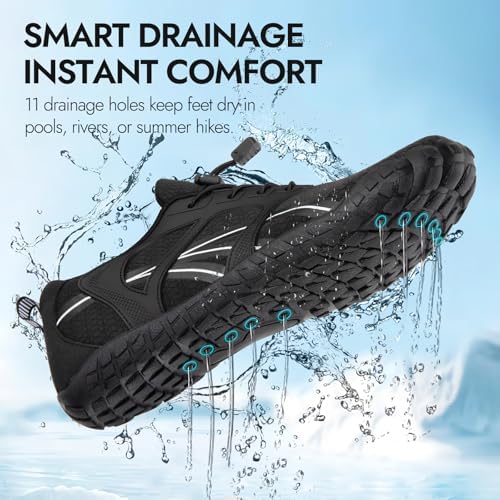 ATHMILE Water Shoes for Women Men Wide Toe Non-Slip Barefoot Aqua Beach Shoes Quick-Dry for Swimming Kayaking Lake Pool River Hiking Surfing Boating Fishing Diving Cruise Ship Essentials - Image 5