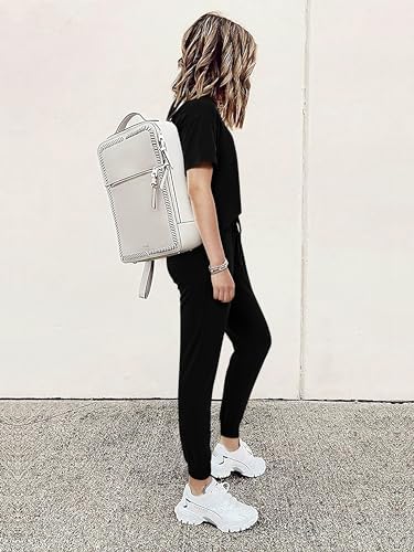 MASCOMODA Womens 2 Piece Outfits Summer Casual V Neck Short Sleeve Tops Long Pants Tracksuit Lounge Jogger Set with Pockets - Image 4