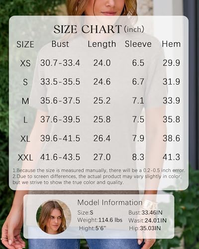 Arach&Cloz Women's Wool Blend Loose Fit Soft Summer Sweater Short Sleeve Crew Neck Casual Pullover Tops Trendy Outfits 2025 - Image 6