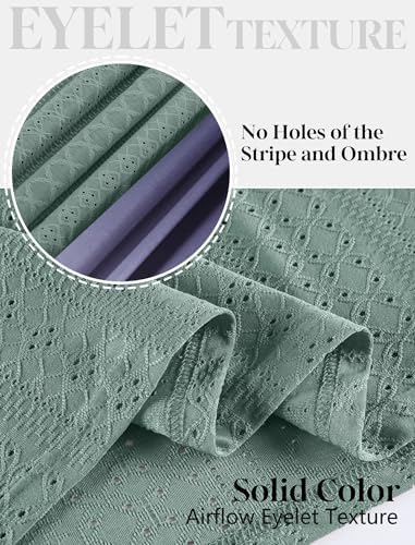 SAMPEEL Womens Summer Tops Trendy 2025 Eyelet Crossed V Neck T Shirts Loose Casual Short Sleeve Tshirts Shirts Fashion - Image 6