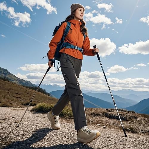 NORTIV 8 Women's Waterproof Hiking Shoes with Arch Support Outdoors Leather Walking Trekking Camping Tennis Workout Cross Training Sneakers Wicklow - Image 7