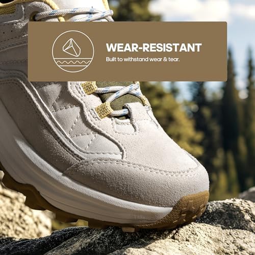 NORTIV 8 Women's Waterproof Hiking Shoes with Arch Support Outdoors Leather Walking Trekking Camping Tennis Workout Cross Training Sneakers Wicklow - Image 6