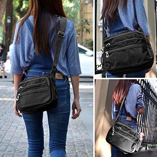 Crossbody Bag for Women Waterproof Shoulder Bag Messenger Bag Casual Nylon Purse Handbag - Image 6