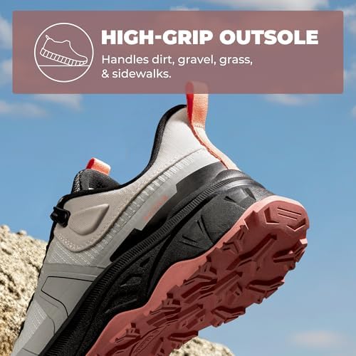 NORTIV 8 Women's Lightweight Hiking Shoes Quick Laces Outdoors Sneakers - Image 3