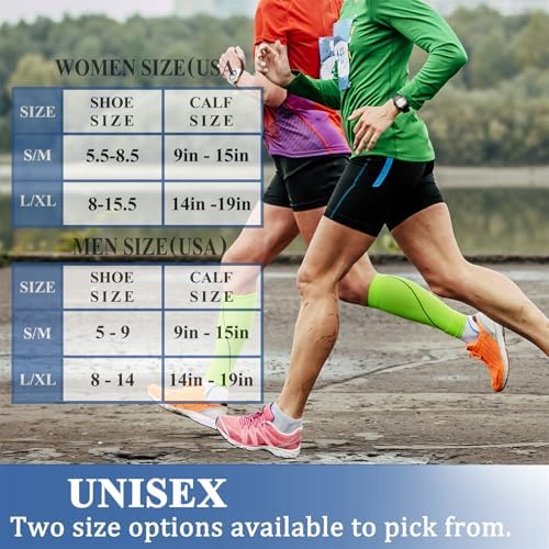 CHARMKING Compression Socks for Women & Men Circulation (3 Pairs) 15-20 mmHg is Best Support for Athletic Running Cycling - Image 7