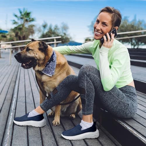 ZURIN Womens Slip On Walking Shoes with Arch Support,Lightweight No Lace Sneakers,Non Slip Breathable Tennis Shoes,Casual Travel Work Shoes - Image 5