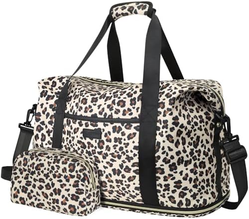 Expandable Travel Duffle Bags Weekender Overnight Bags for Women Men Hospital Bag for Women Labor Delivery with Toiletry Bag Waterproof