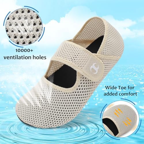 Water Shoes for Women Men Barefoot Beach Swim Aqua Socks Summer Wide Slides Sandals Quick Dry Pool River Sea Sock Shoes - Image 2