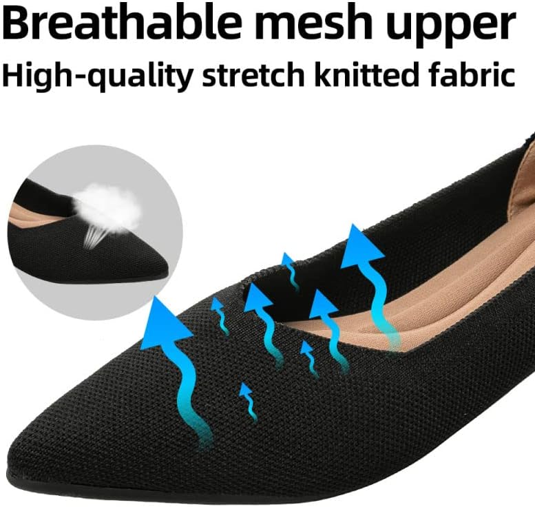 Semwiss Women's Ballet Flats Comfortable Casual Dressy Shoes,Work Flats Office Shoes Pointed Toe Leopard Flats. - Image 2