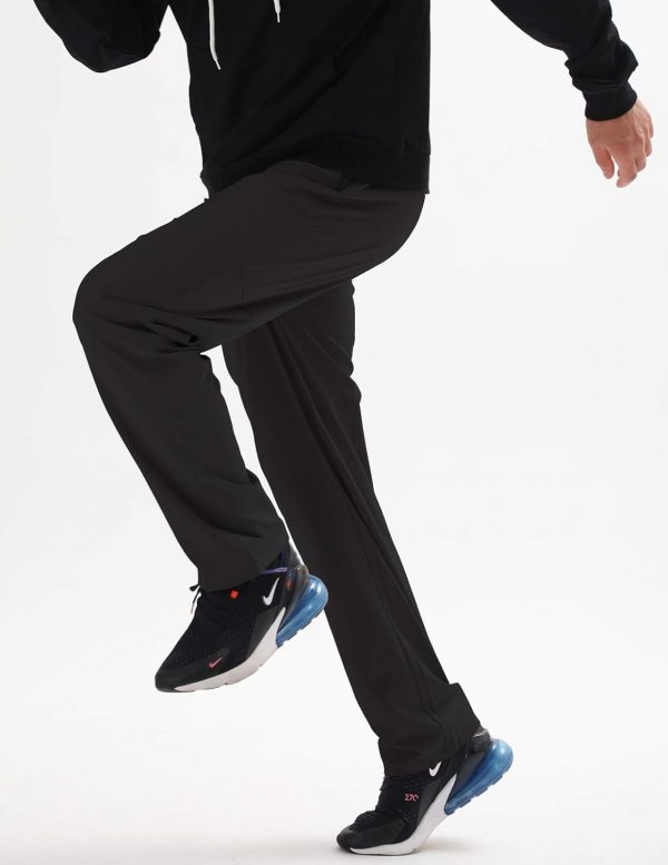 AIRIKE Men's Elastic Waist Hiking Pants Water Resistant Quick-Dry Lightweight Outdoor Sweatpants with Zipper Pockets - Image 6
