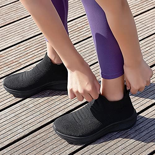 SHULOOK Womens Slip on Walking Shoes Comfort Lightweight Breathable Sock Shoe Non-Slip Mesh Casual Fashion Tennis Running Sneakers - Image 5