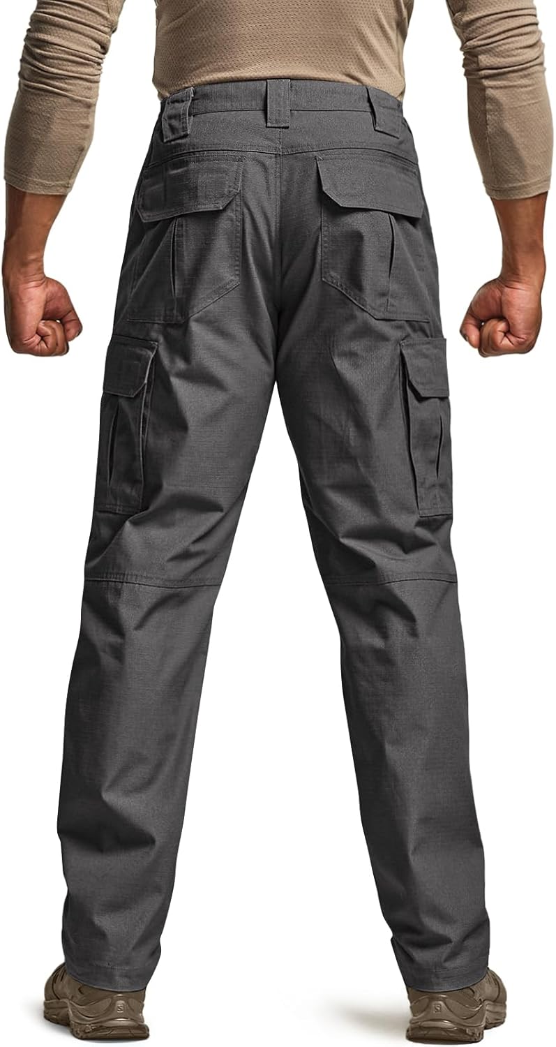 CQR Men's Tactical Pants, Water Resistant Ripstop Cargo Pants, Lightweight EDC Work Hiking Pants, Outdoor Apparel - Image 2