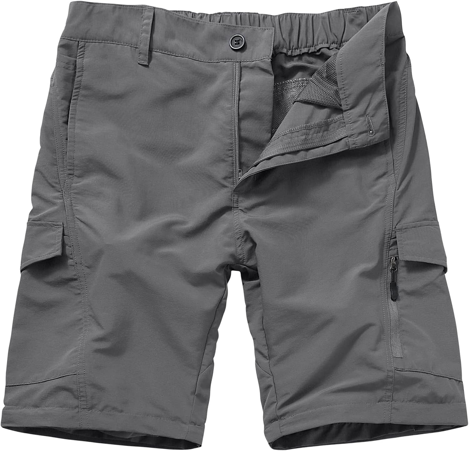 Mens Hiking Pants Quick Dry Lightweight Fishing Convertible Zip Off Safari Trousers - Image 3