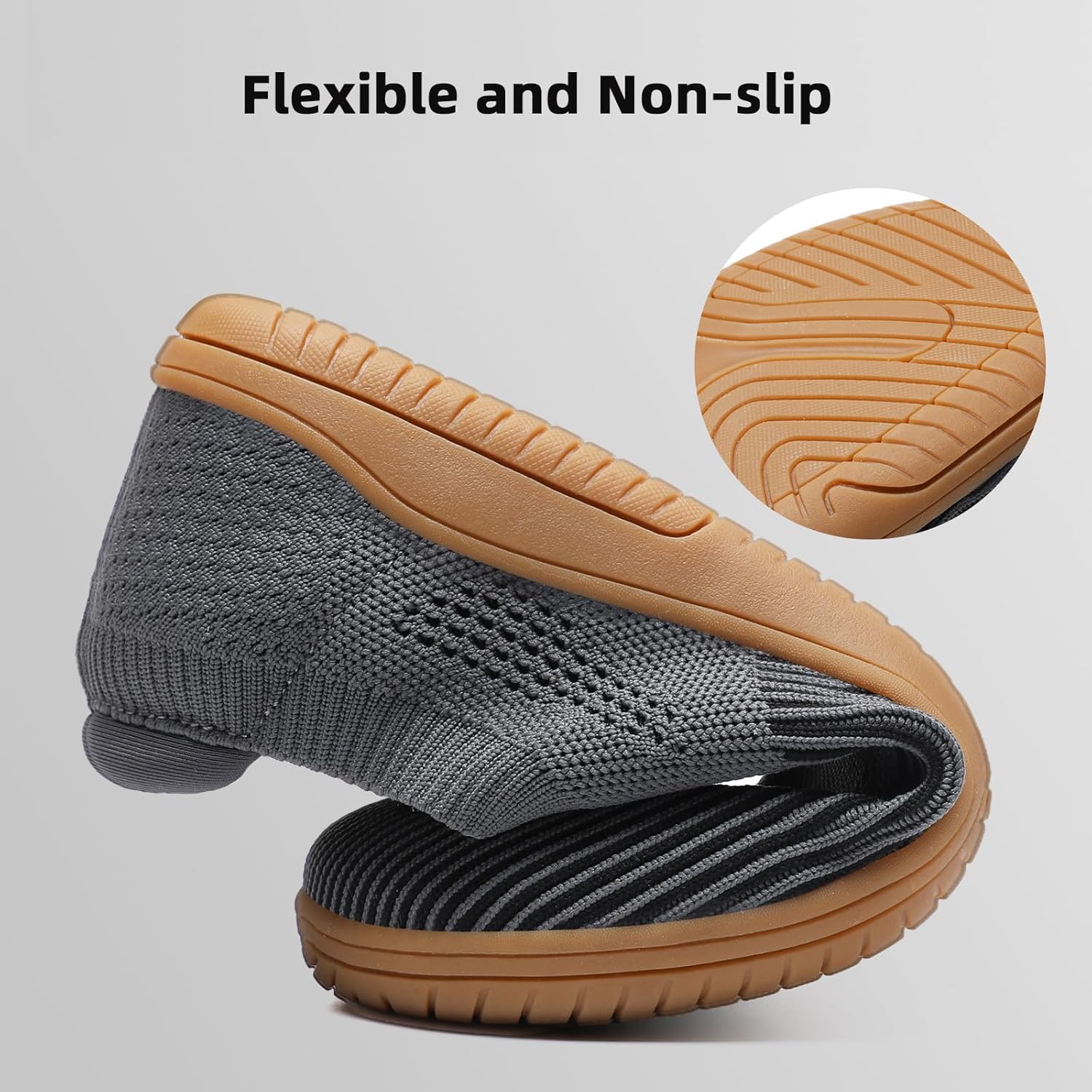 Slip-on Barefoot Shoes Men Minimalist Wide Toe Zero Drop Walking Shoes Lightweight Barefoot Feel & Breathable for Walking Running All Day Wear - Image 4