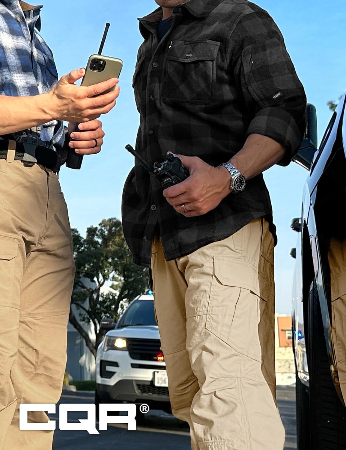 CQR Men's Tactical Pants, Water Resistant Ripstop Cargo Pants, Lightweight EDC Work Hiking Pants, Outdoor Apparel - Image 3
