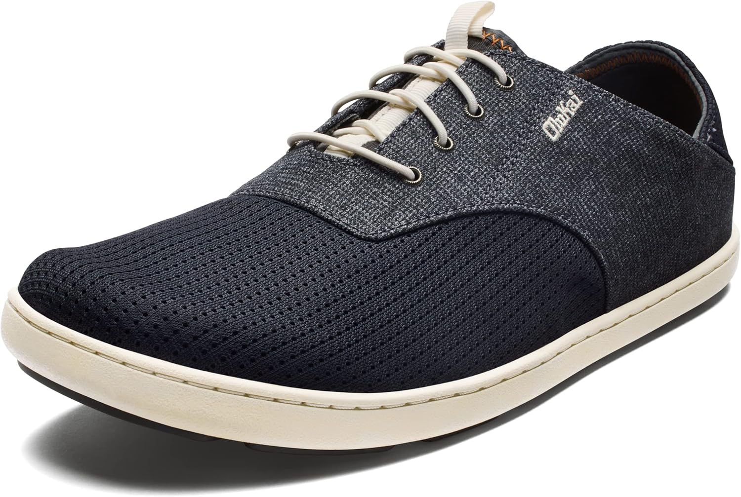 OLUKAI Nohea Moku Men's Shoes, All Day Sneakers, No Tie Laces & Stretch Construction, Breathable Mesh & All Weather Rubber Soles