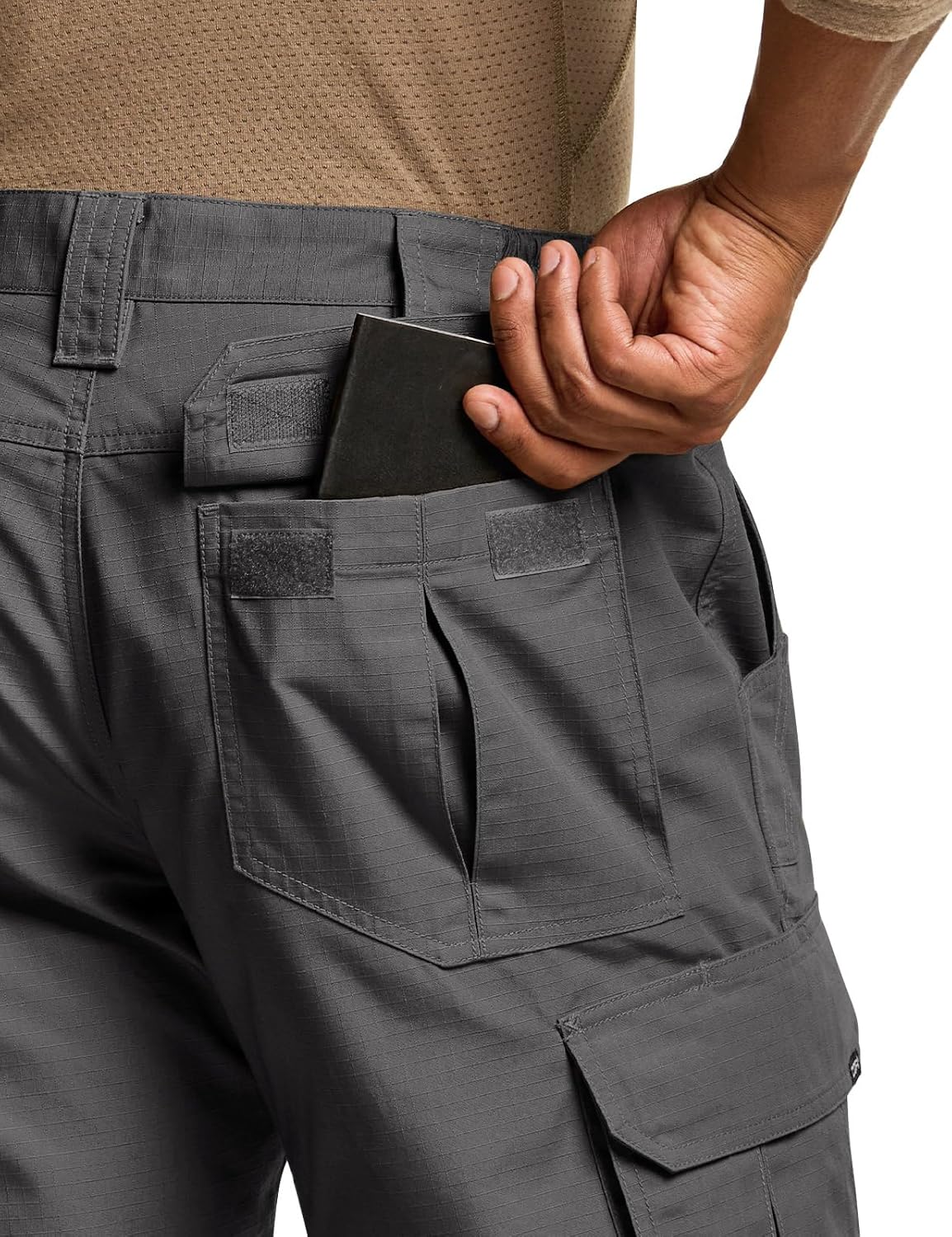CQR Men's Tactical Pants, Water Resistant Ripstop Cargo Pants, Lightweight EDC Work Hiking Pants, Outdoor Apparel - Image 5