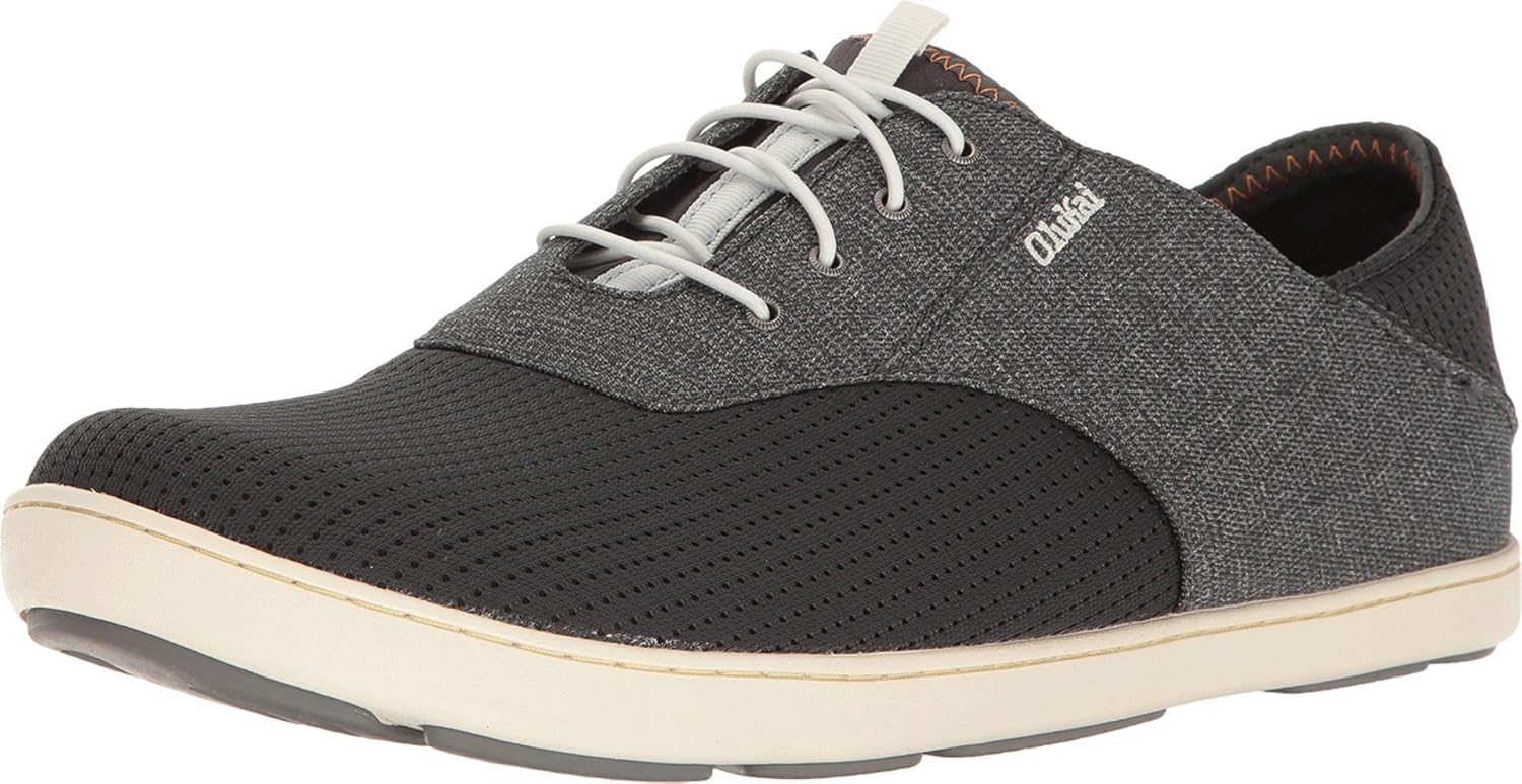OLUKAI Nohea Moku Men's Shoes, All Day Sneakers, No Tie Laces & Stretch Construction, Breathable Mesh & All Weather Rubber Soles - Image 4