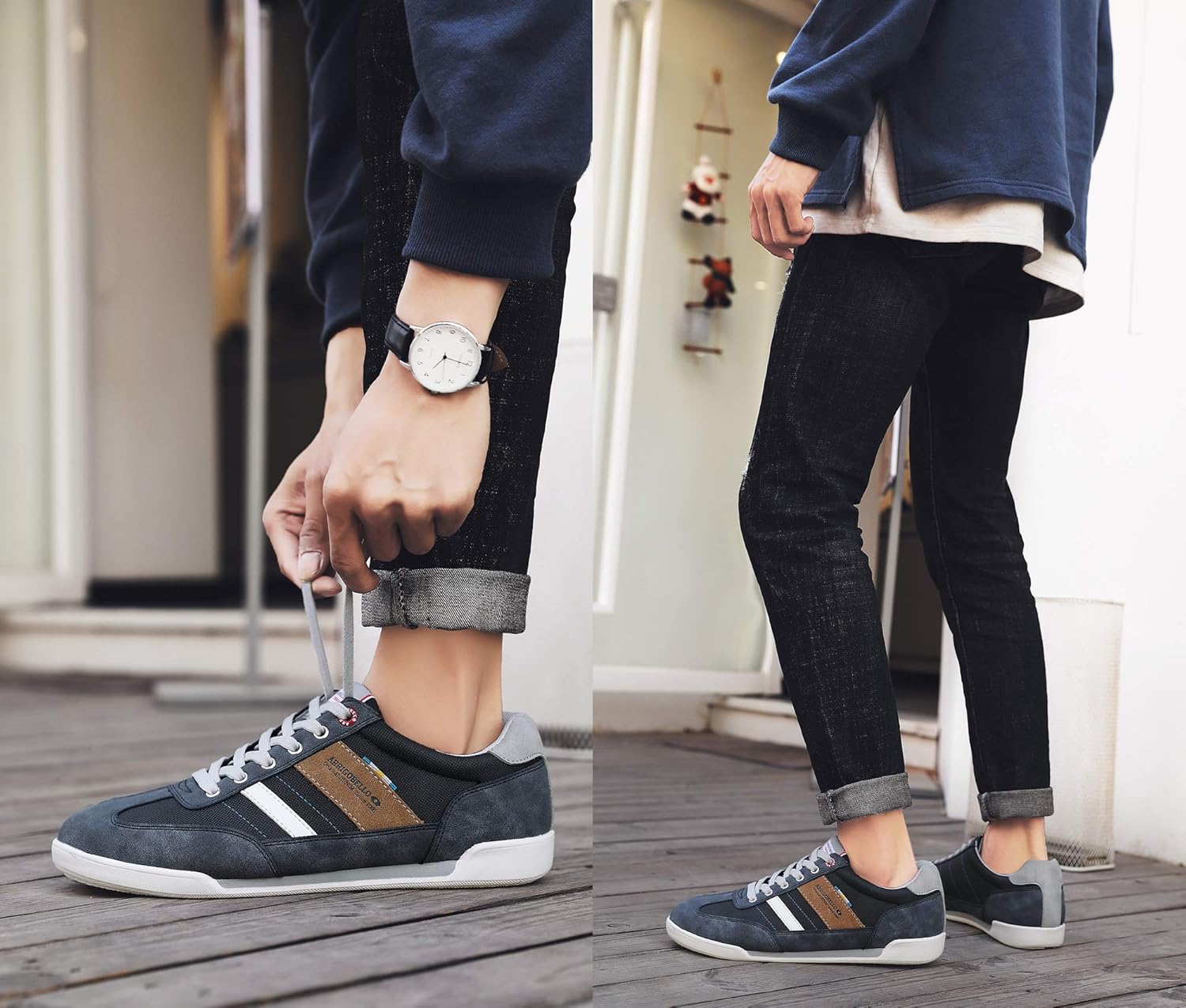 AX BOXING Mens Casual Shoes Fashion Sneakers Breathable Comfort Walking Shoes for Male - Image 8