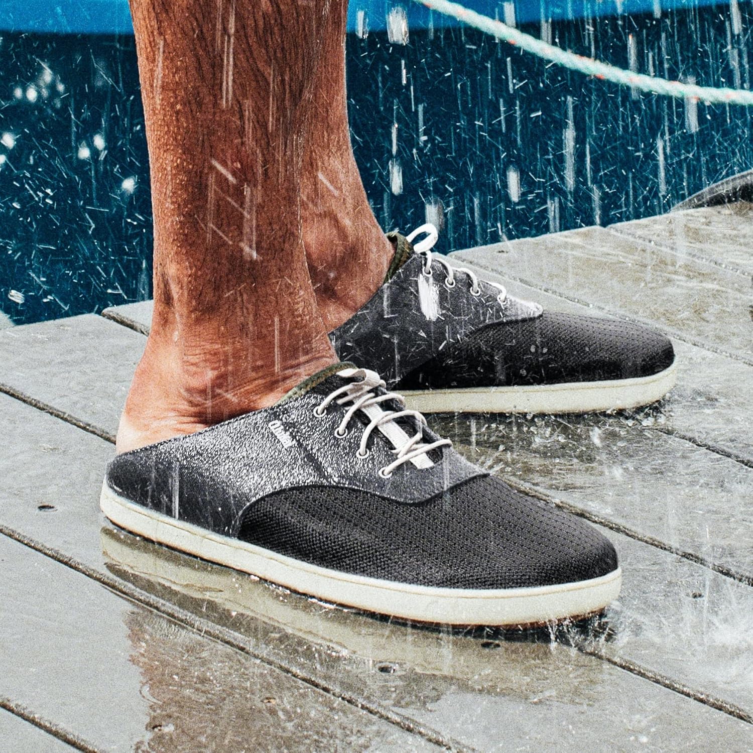 OLUKAI Nohea Moku Men's Shoes, All Day Sneakers, No Tie Laces & Stretch Construction, Breathable Mesh & All Weather Rubber Soles - Image 7